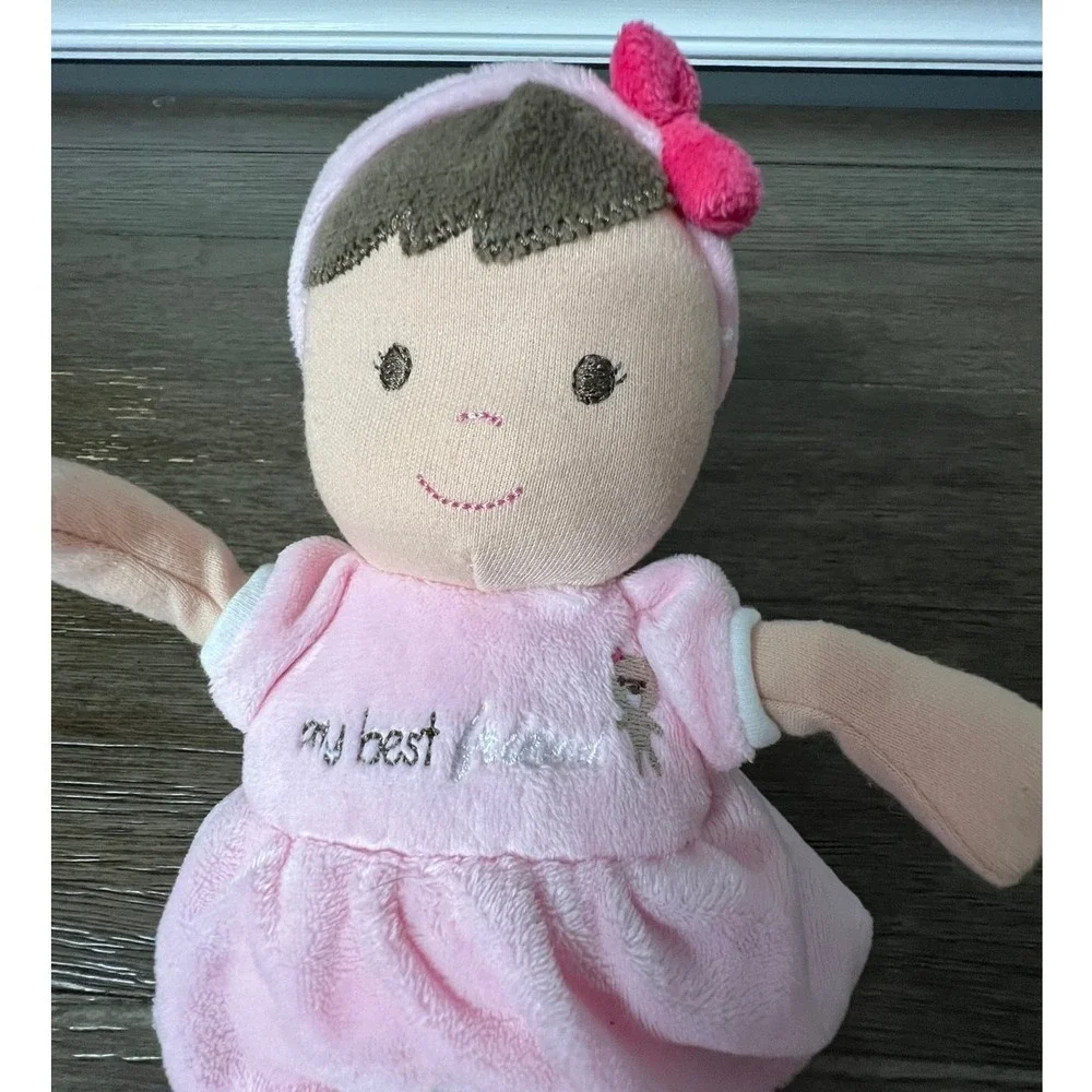 Carters My Best Friend Pink Dress Plush Doll Soft‎ Baby Toy
